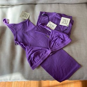 Baserange - Set of 2 Chay Purple Bamboo Jersey